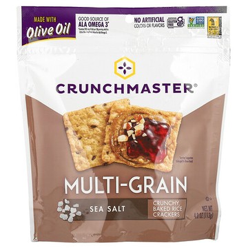 Crunchmaster, 多穀物餅乾，海鹽風味，4 盎司（113 克）