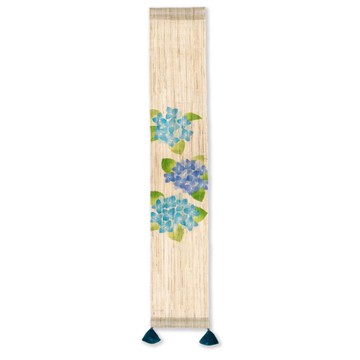 京都手繪豆亞麻吊飾-紫陽花