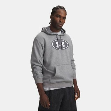 【UNDER ARMOUR】UA 男 Rival Flc 長袖帽T_6013456-025