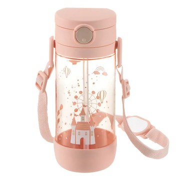 Richell 利其爾 幻夢城堡吸管水杯 450ml 7個月以上適用  1個