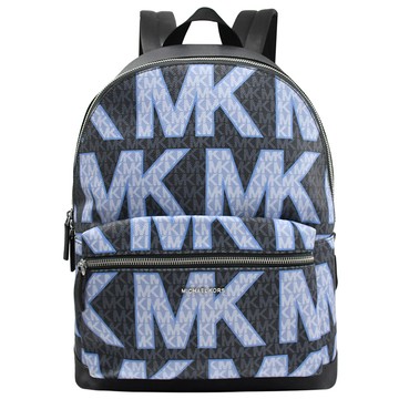 MICHAEL KORS COOPER 撞色印花休閒雙肩後背包.深藍