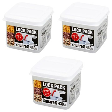 Sanada Seiko 雙蓋式密封盒  1組  3個容器 + 3個蓋子