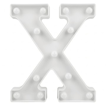 生活King 字母裝飾燈  X 白色