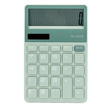 得力Deli NUSIGN柔色計算機/ENS042/12位元/綠色