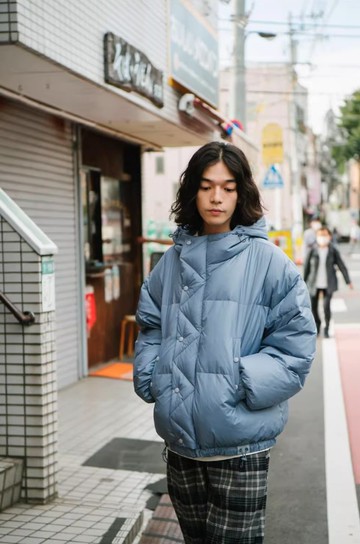 今日晴 日系復古連帽棉服 寬鬆面包服外套
