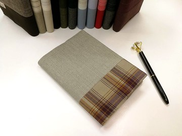 精緻A6布書衣~淺灰色(獨一商品)B04-058