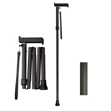 【海夫健康生活館】適馬醫療用手杖(未滅菌) 勝邦福樂智 日本SHIMA 全碳纖維摺疊手杖(黑色070318)