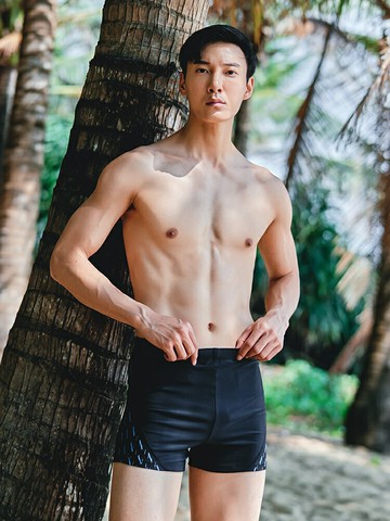 361游泳褲男平角泳衣男士短褲專業訓練防尷尬速干大碼溫泉款泳裝