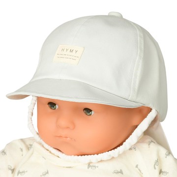 akachan honpo - 棒球帽-附防曬遮陽布-藍色