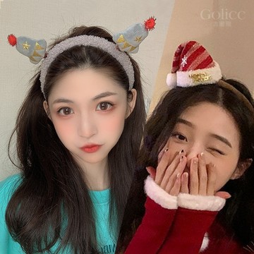 【Golicc】 聖誕造型 耶誕帽髮箍