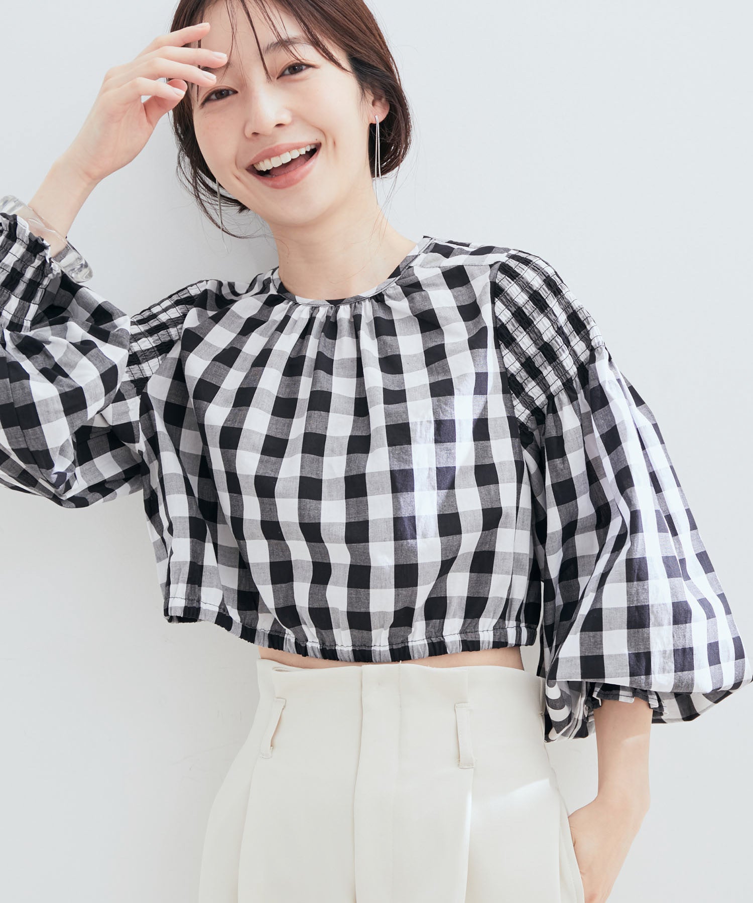 夏期間限定☆メーカー価格より68%OFF!☆ エヘカソポ サマンサモスモス ブラウス カットソー 長袖 フリルネック ベージュ 通販 