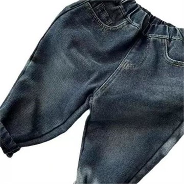 男童牛仔褲秋春款2025新款韓版洋氣兒童柔軟中小童休閑褲百搭潮