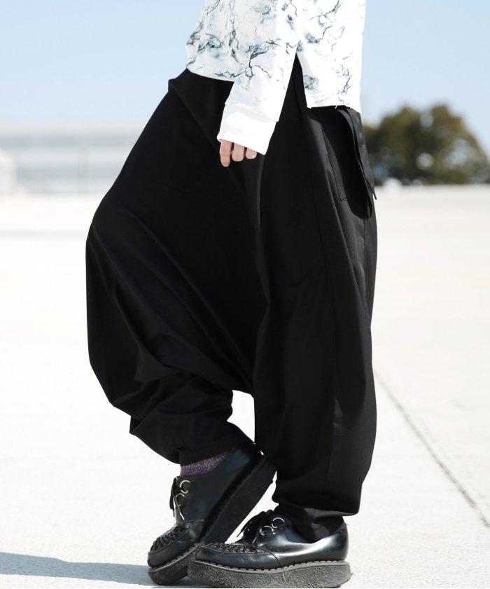 ジギーズショップ ハマーパンツ サルエルパンツ ワイドパンツ メンズ レディース ユニセックス サルエル パンツ メンズ ブラック フリーサイズ Jiggys Shop 通販 Lineポイント最大2 0 Get Lineショッピング