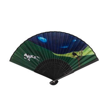 史博常玉繪畫貓摺扇