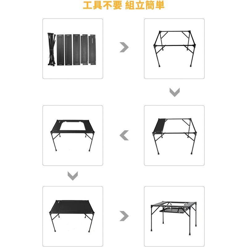 KingCamp アウトドア テーブル キャンプ バーベキューテーブル DIY組合