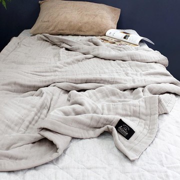 八層紗透氣被 暮色灰