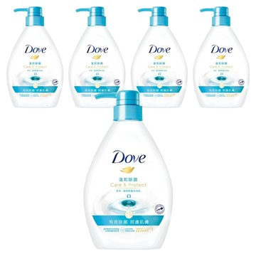 Dove 多芬 溫和除菌沐浴乳 呵護肌膚  1L  5瓶