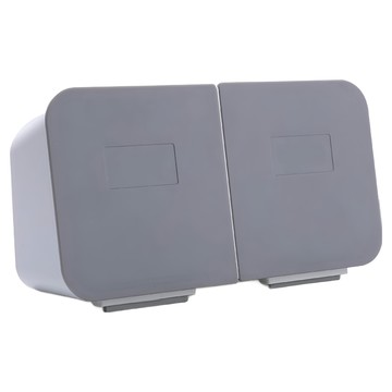 無痕壁掛收納盒  灰色  1個