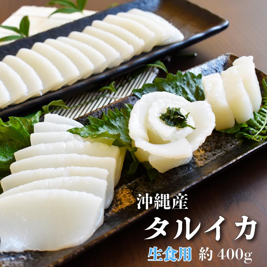 冷凍 生食用 タルイカ 1本 400g（無選別）沖縄県産