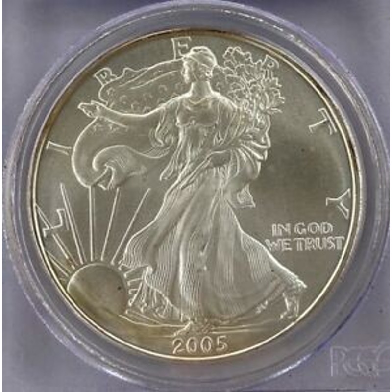 アンティークコイン PCGS MS69-2005 American Silver Eagle ASE 1oz