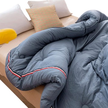 超柔日式水洗棉被子純色被芯冬被棉被春秋被宿舍單雙人學生被被褥