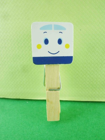 【震撼精品百貨】Shin Kan Sen 新幹線~夾子-木頭