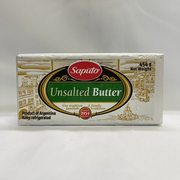 【億明食品】阿根廷 Saputo薩普托 磅裝無鹽奶油 454g