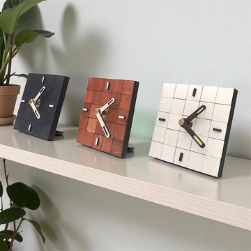 手工木作創意桌鐘 木在一起 - 二五木