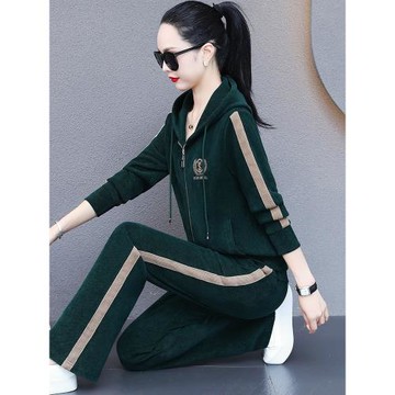 運動套裝女春季2025新款中老年媽媽時尚衛衣春秋跑步休閑服兩件套