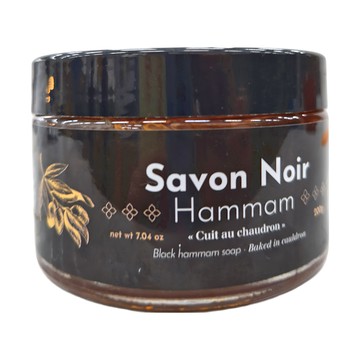 法國馬賽皂之家 土耳其哈曼柔膚黑皂膏-溫和去角質  清新無香  200g  1罐