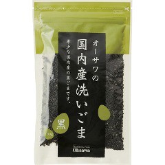 オーサワ 国内産 洗いごま(黒)(100g)[胡麻(ごま)・豆]