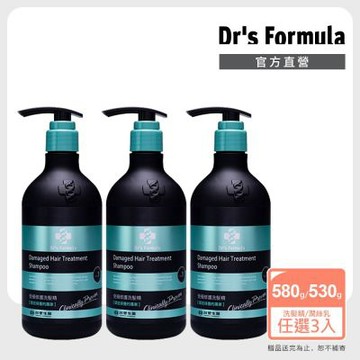 【Dr s Formula】受損修護洗髮精580g/潤絲乳530g 三入組