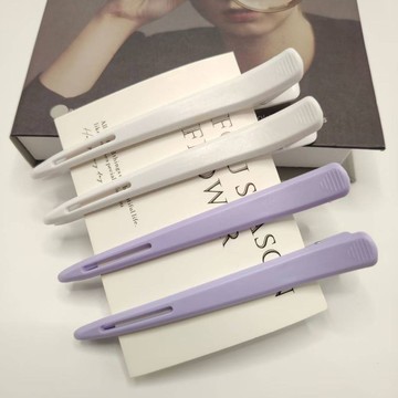 👀免運🏆有貨在臺🏆美髮店夾子染髮無痕鴨嘴剪髮髮夾理髮師分區定位專用劉海夾無痕