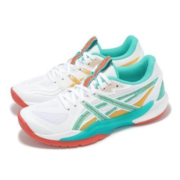 Asics 羽球鞋 Powerbreak FF 女鞋 男鞋 白 綠 一期一會 室內運動 羽排鞋 亞瑟士 1072A123960