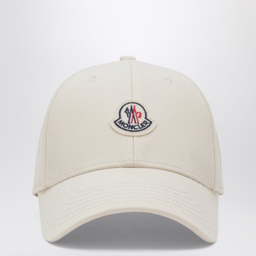 Beige baseball cap with logo