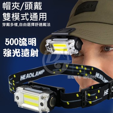 EDSDS 高亮度500流明充電式感應頭燈 EDS-K1142