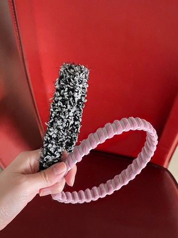 SoftServe柔軟供應 香芋蛋捲與下雪啦髮箍 高級感編織絲絨頭飾