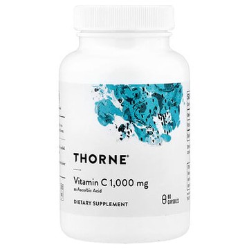 Thorne, 抗壞血酸，維生素 C，60 粒膠囊（每粒膠囊 1,000 毫克）