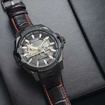 鵲橋鏤空 皮帶款 霧砂黑