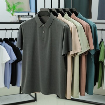 夏季冰涼polo衫 壓紋polo 短袖polo衫 男生上衣 男生短袖 網眼透氣polo衫 605