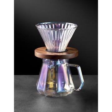 手沖咖啡壺套裝高硼硅玻璃咖啡分享壺家用沖泡咖啡器具V60過濾杯