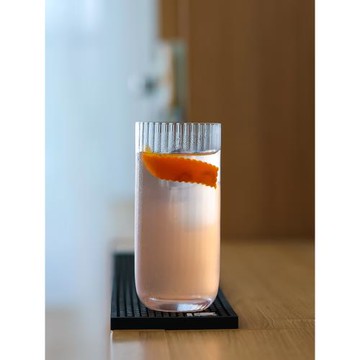 INF03 CRISON柯瑞森北歐風條紋長飲雞尾酒杯子 錘紋水晶玻璃水杯