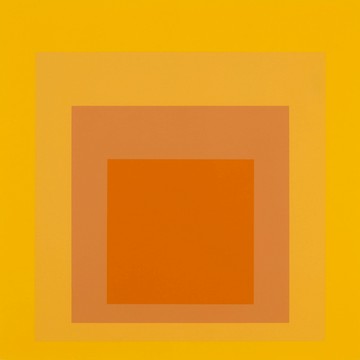 Homage to the Square(Sunny Days) | Josef Albers - 原木色鋁框-中尺寸