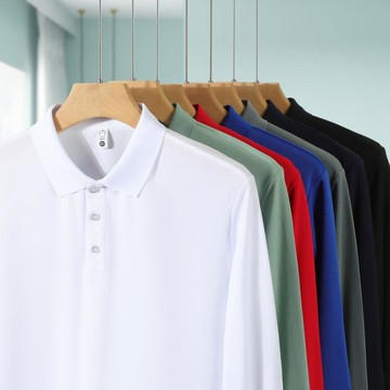 新款薄款純色大碼長袖polo 男女同款工作polo 商務休閒polo衫 翻領長袖上衣 客製化團體服 工作衫公司制服內搭衣
