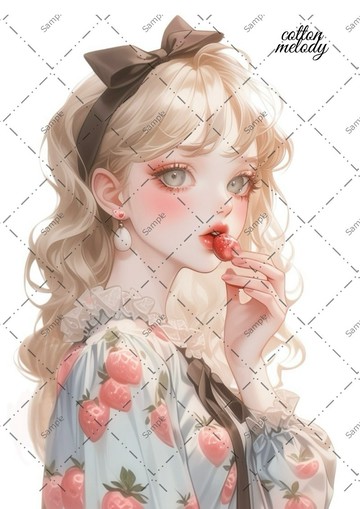 original sticker no.760 人物貼紙 原創貼紙 人物貼紙 女孩貼紙 原創人物貼紙