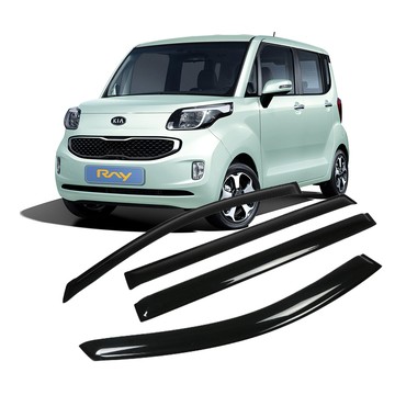 Leadhome 煙燻色車用晴雨窗 4件組  汽車  煙燻色