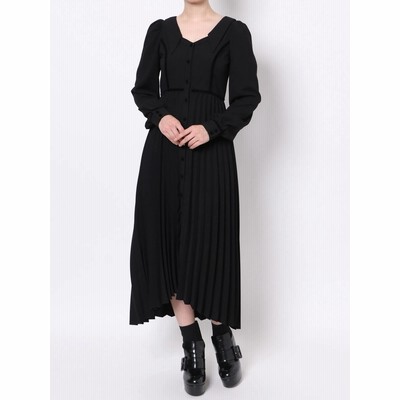 新作モデル オープンカラーワンピース ピコロールストライプ ワンピース Cookingclouds Es