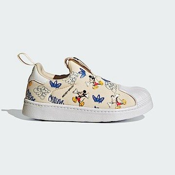 Adidas Superstar 360 C [IG6853] 中童 休閒鞋 運動 DISNEY 米奇 包覆 舒適 米色