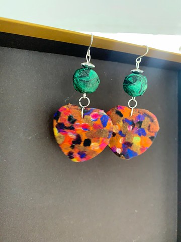 英國Liberty 印花手工耳環