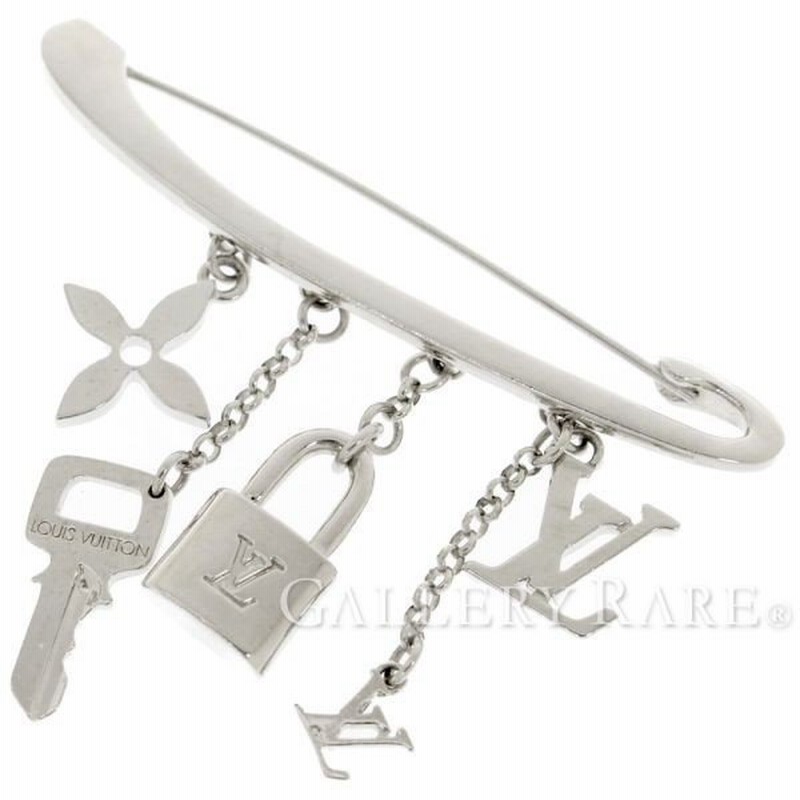 最新作の ルイヴィトン バドロックチャーム付き ピンブローチ 安全ピン